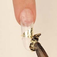 Золотая фольга для дизайна ногтей в акриле