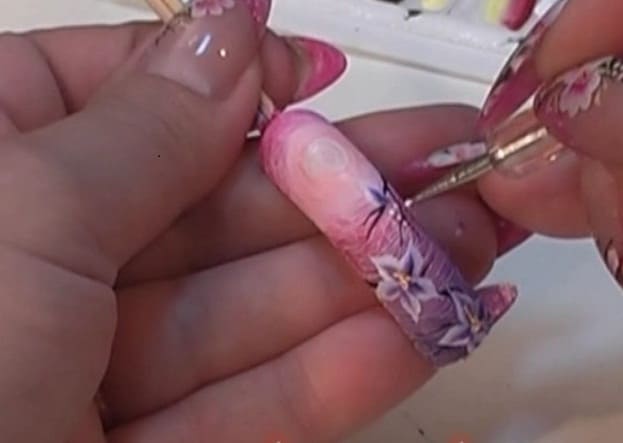 Видео - китайская роспись ногтей